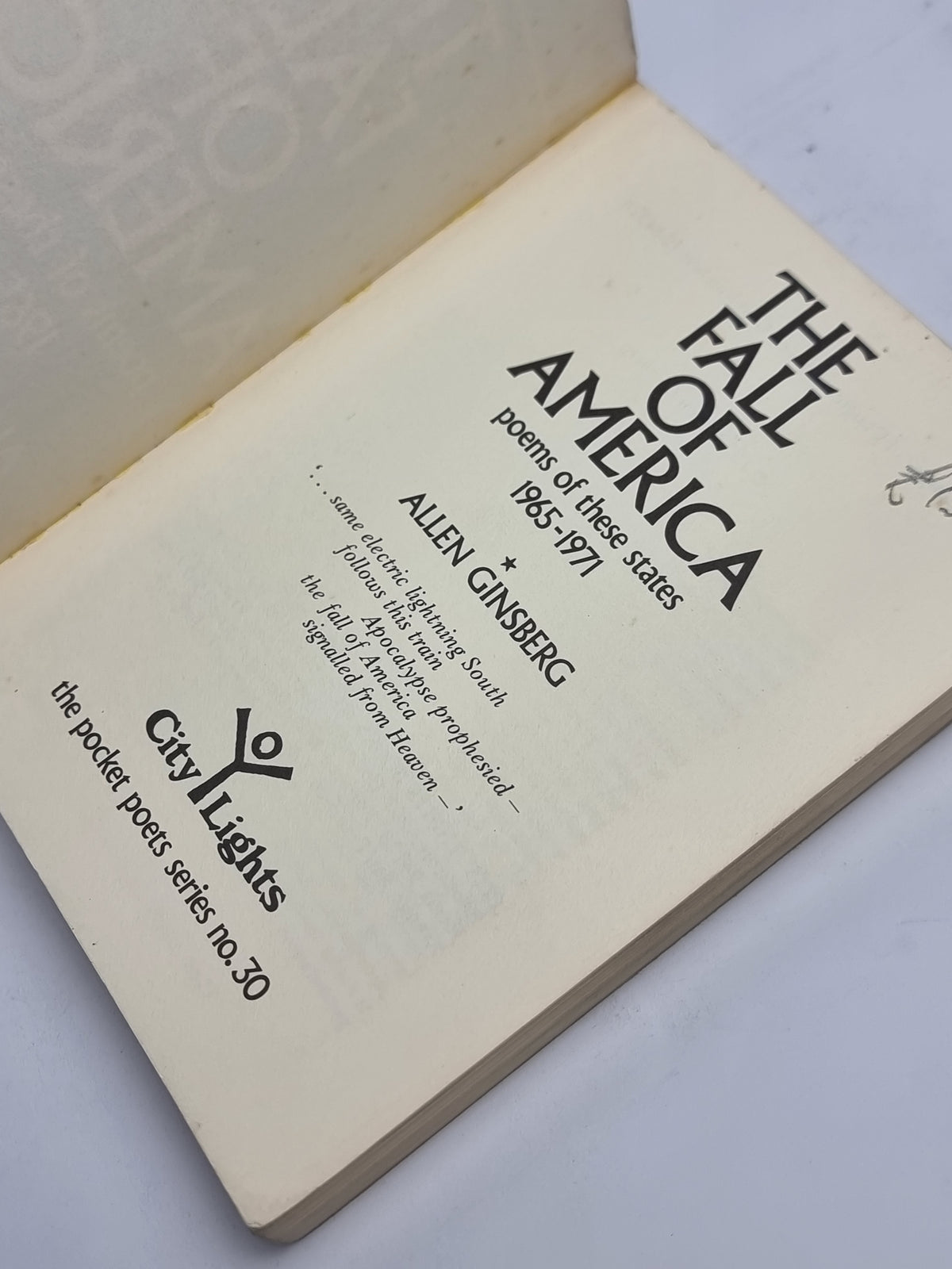 The Fall of America: Poems of These States 1965-1971, Allen Ginsberg — 1st Ed