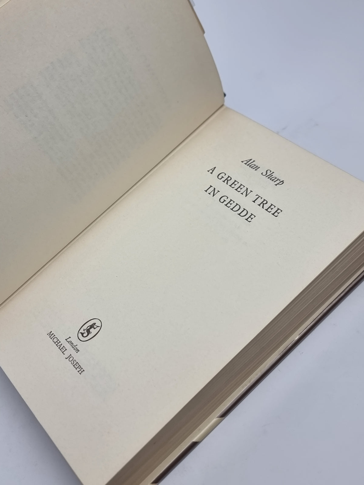 A Green Tree in Gedde, Alan Sharp — 1st Edition
