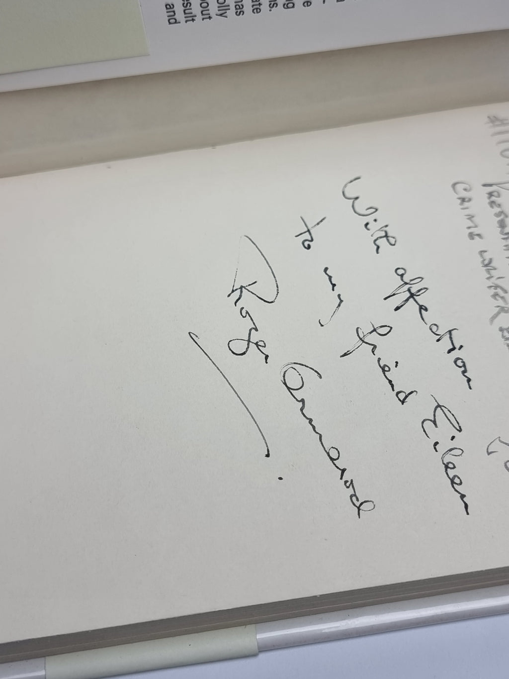 A Dip Into Murder, Roger Ormerod — 1st Edition, Signed