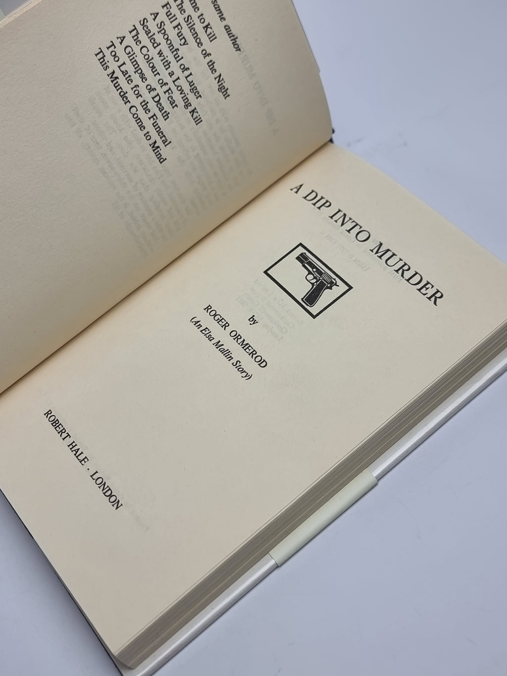 A Dip Into Murder, Roger Ormerod — 1st Edition, Signed