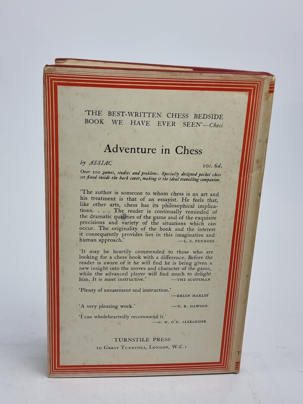 The World Chess Championship: 1951, William Winter & R. G. Wade — 1st Edition