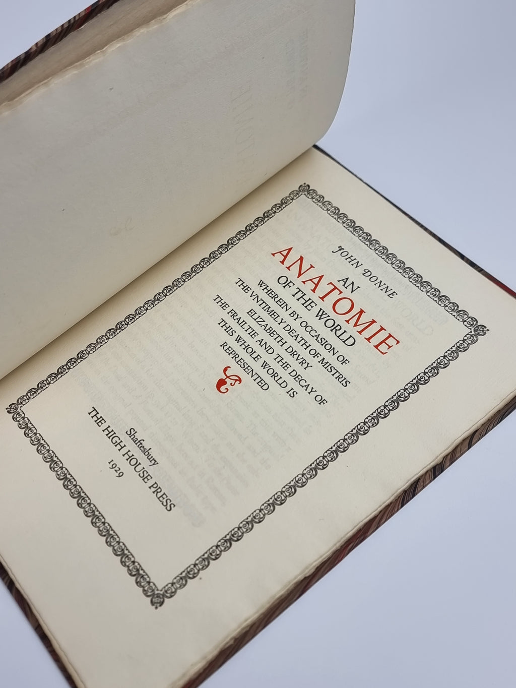 An Anatomie of the World, John Donne
