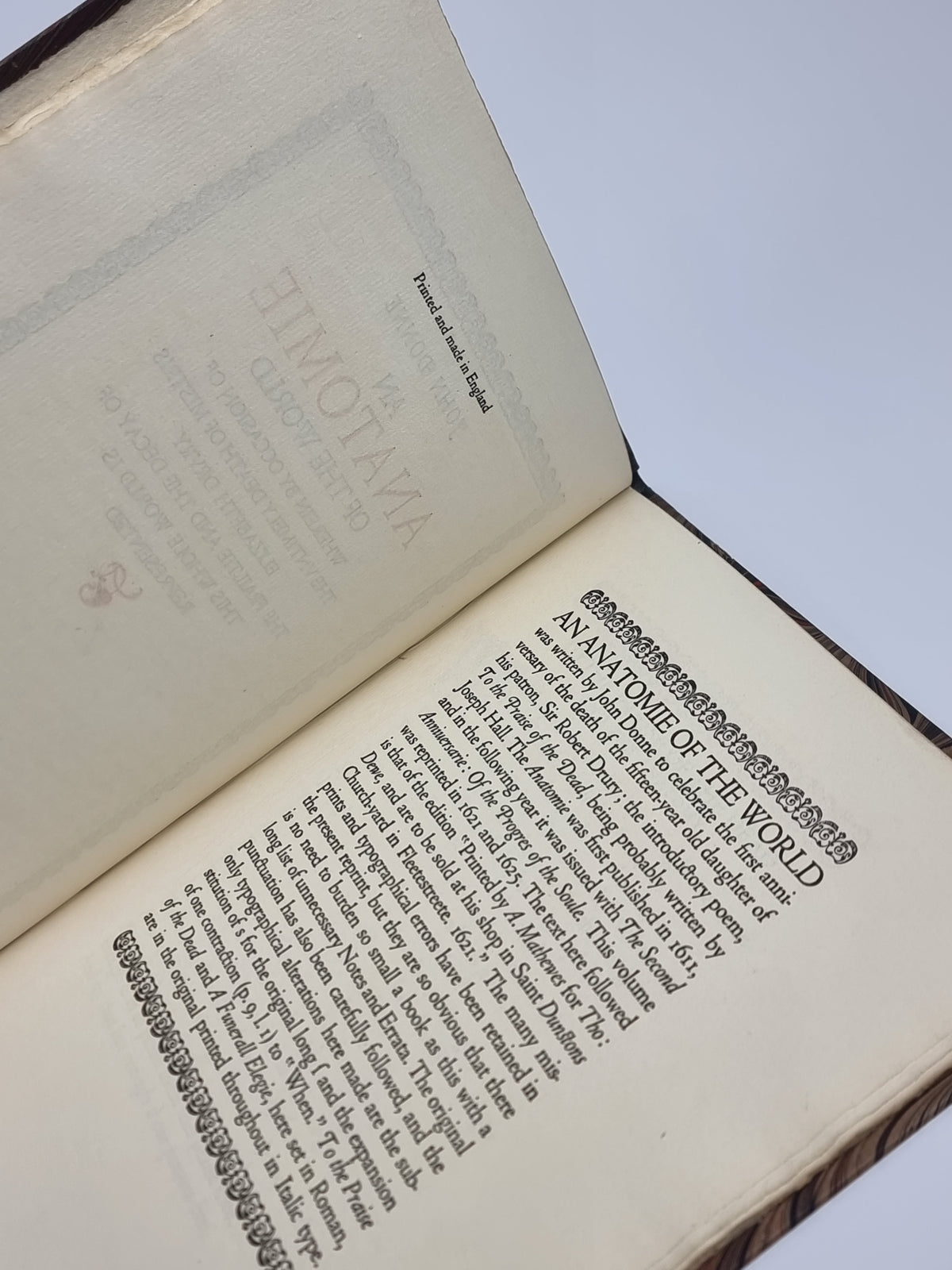 An Anatomie of the World, John Donne