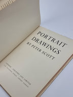 Portrait Drawings, Peter Scott — 1st Edition, Signed