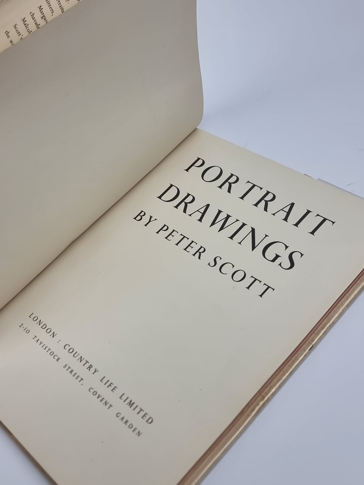 Portrait Drawings, Peter Scott — 1st Edition, Signed