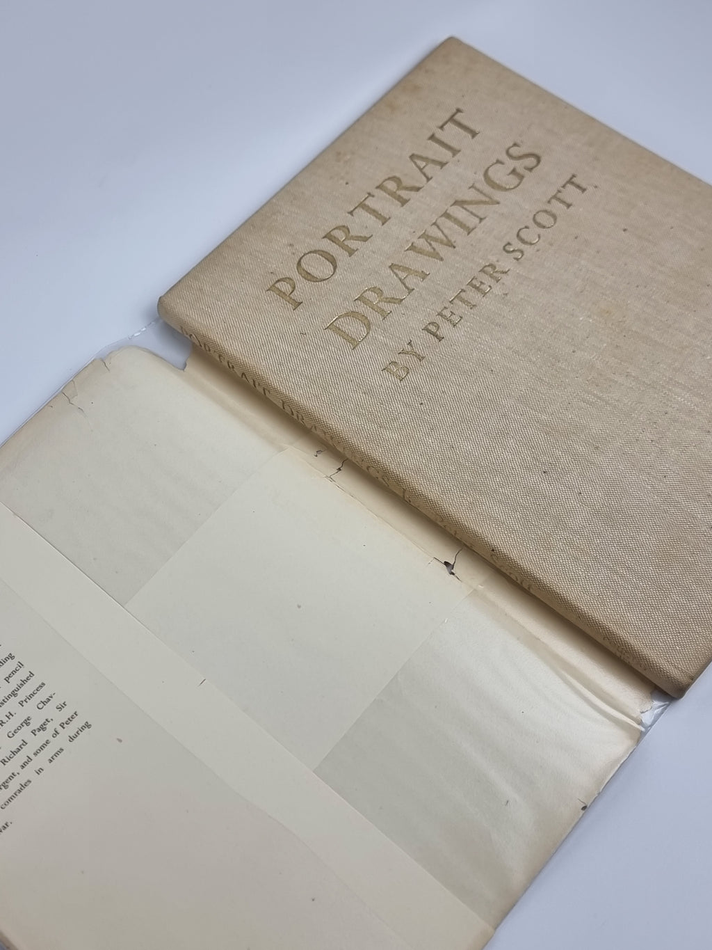 Portrait Drawings, Peter Scott — 1st Edition, Signed