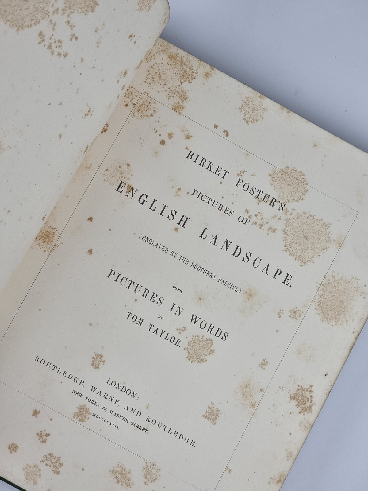 Pictures of English Landscape, Tom Taylor — 1st Edition