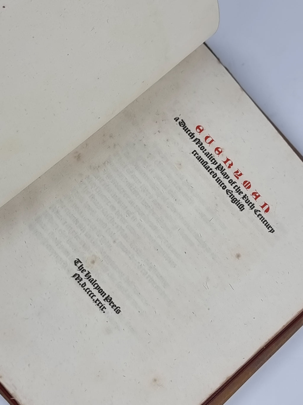 Everyman: A Dutch Morality Play of the XVth Century, Anonymous — 1st Ed
