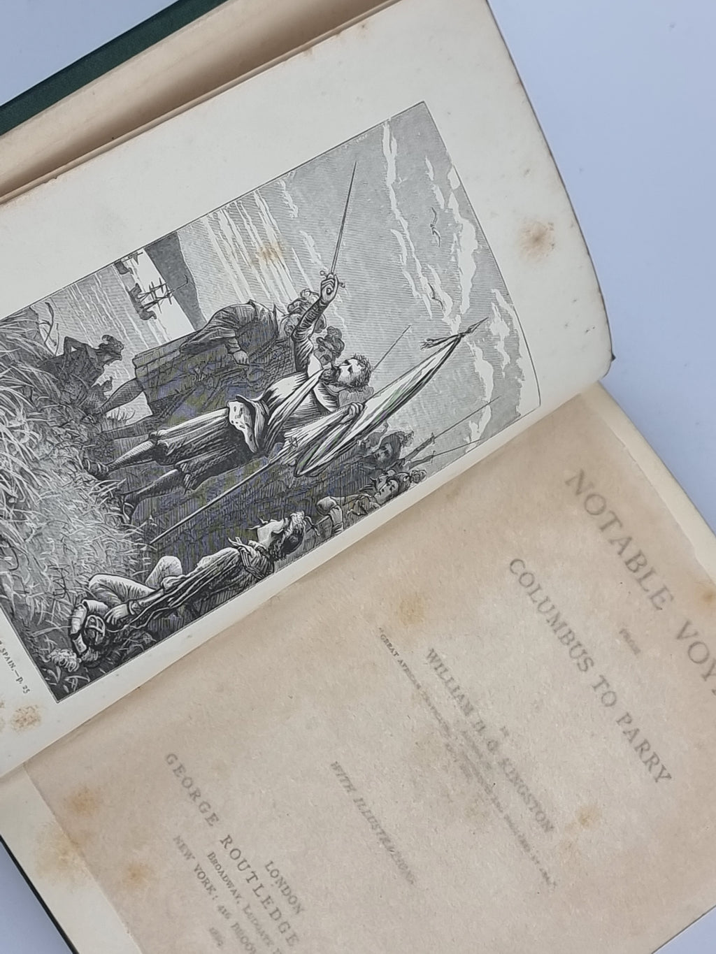 Notable Voyages from Columbus to Parry, William H. G. Kingston — 1st Ed