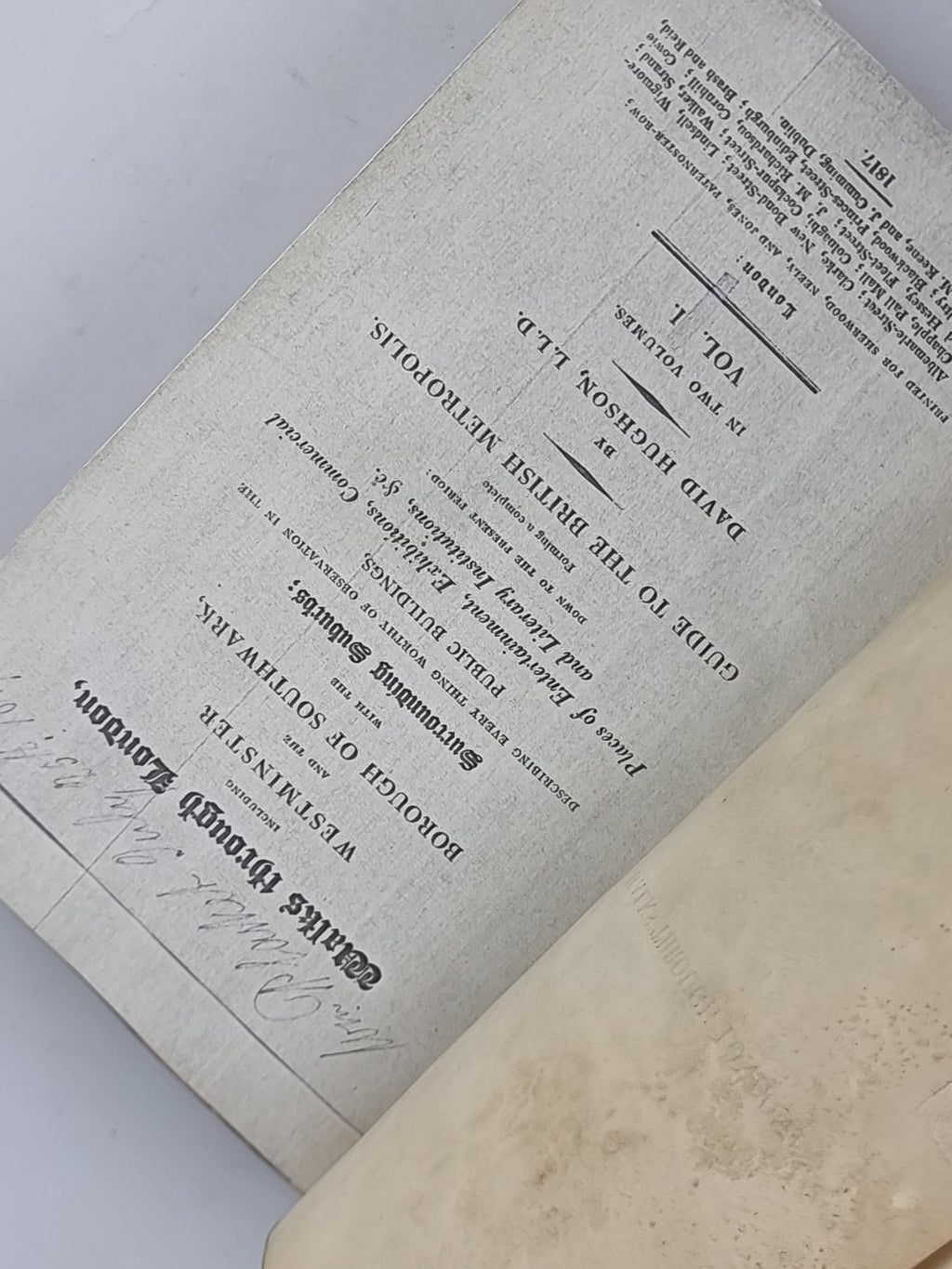 Walks Through London, David Hughson — 1st Edition