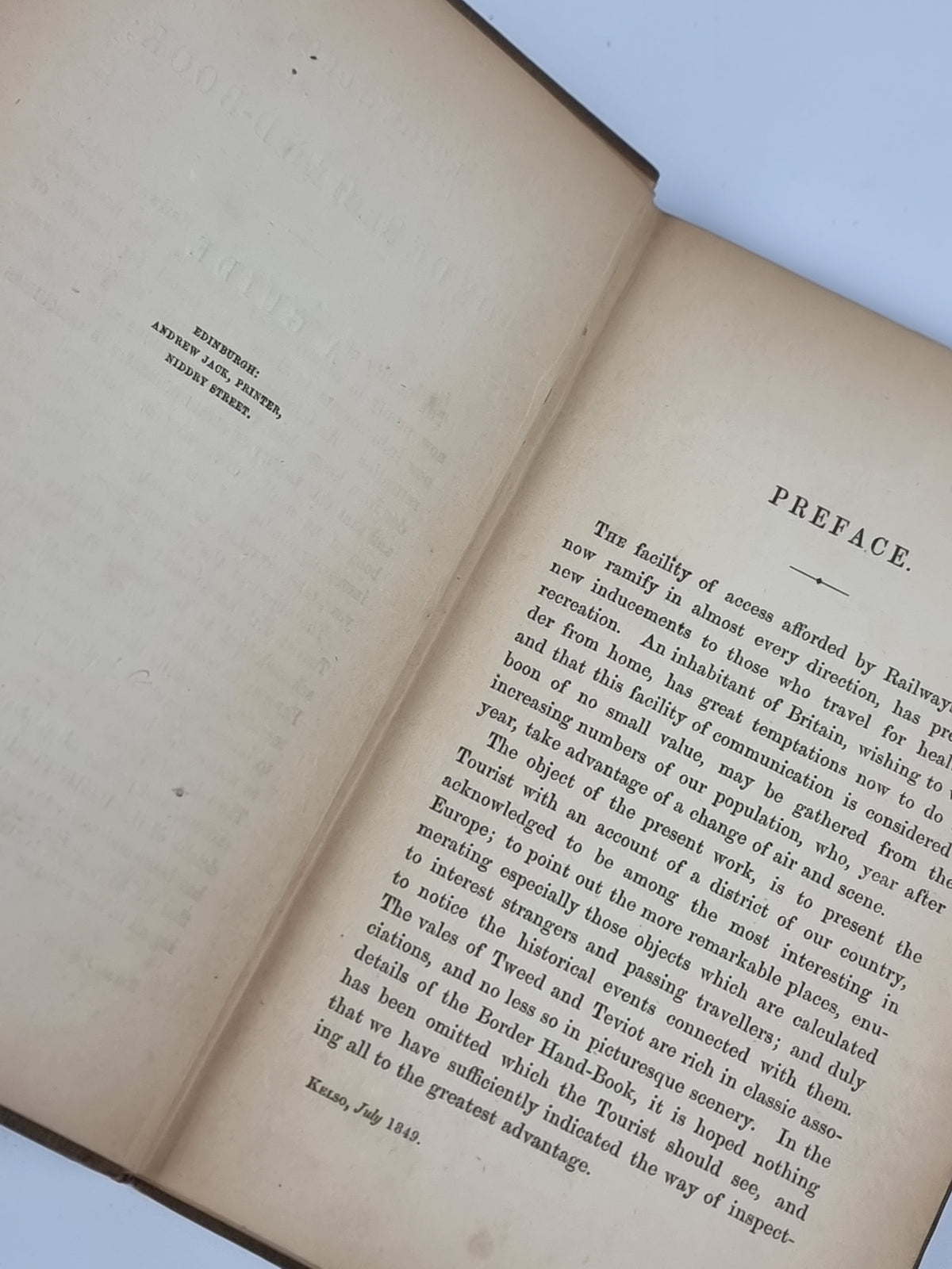 Rutherfurd's Border Hand-Book, John Rutherfurd — 1st Edition