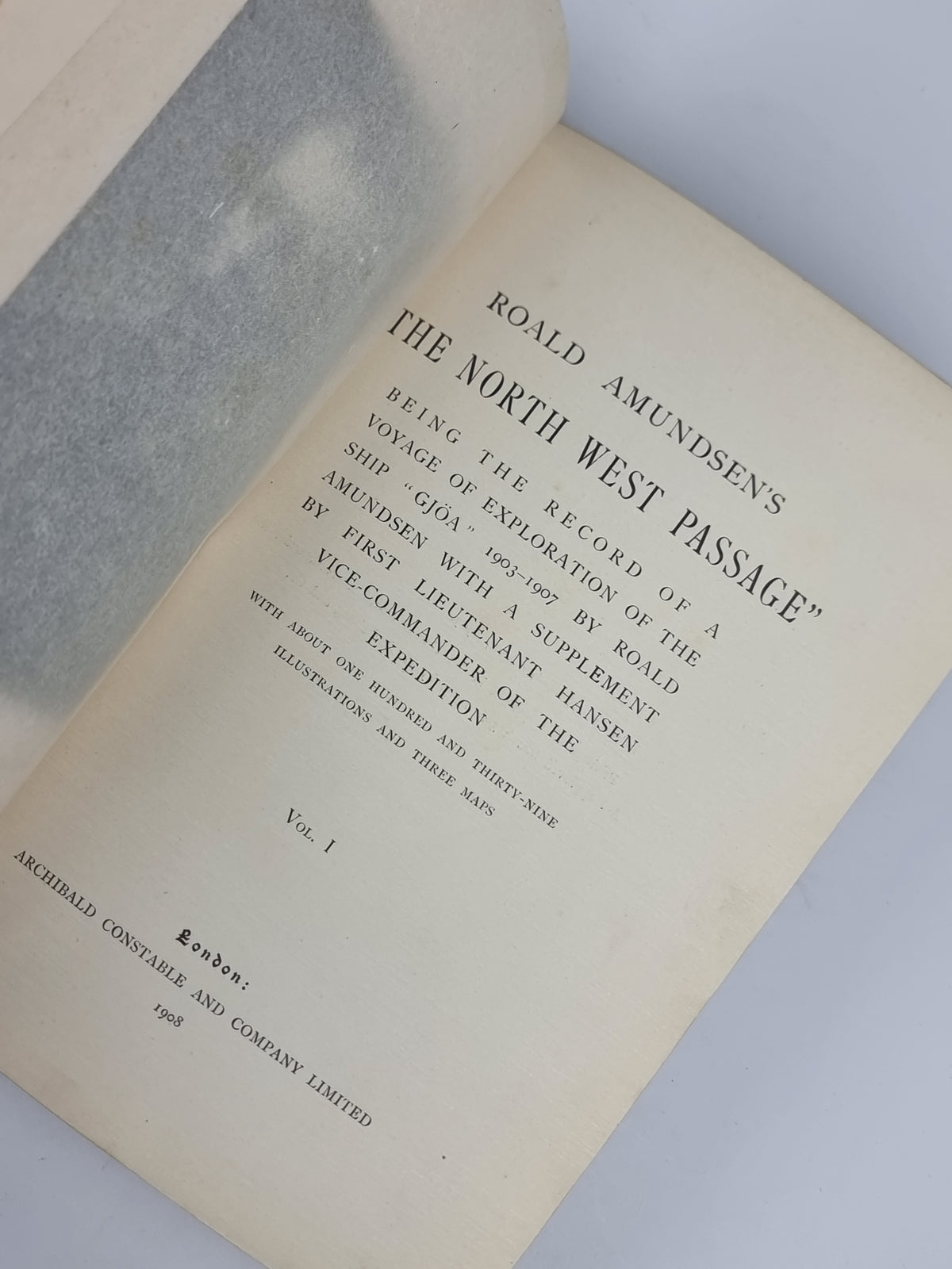 The North West Passage, Roald Amundsen — 1st Edition