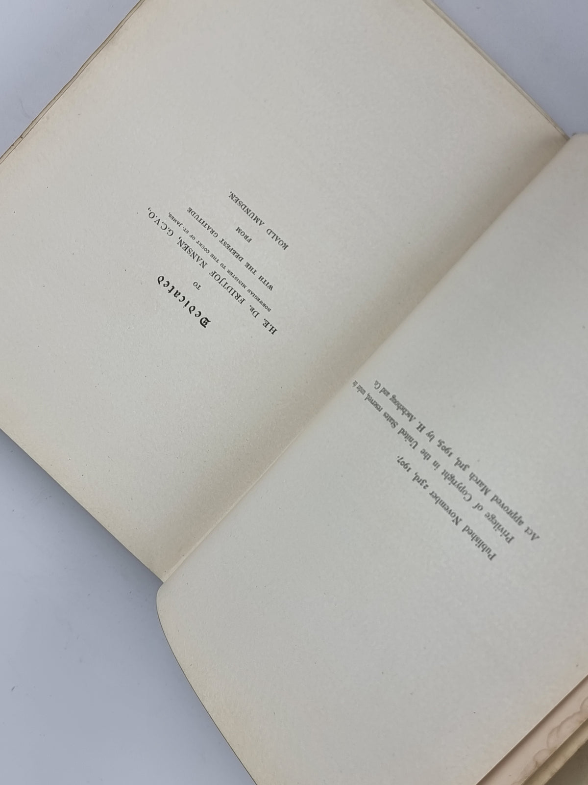 The North West Passage, Roald Amundsen — 1st Edition