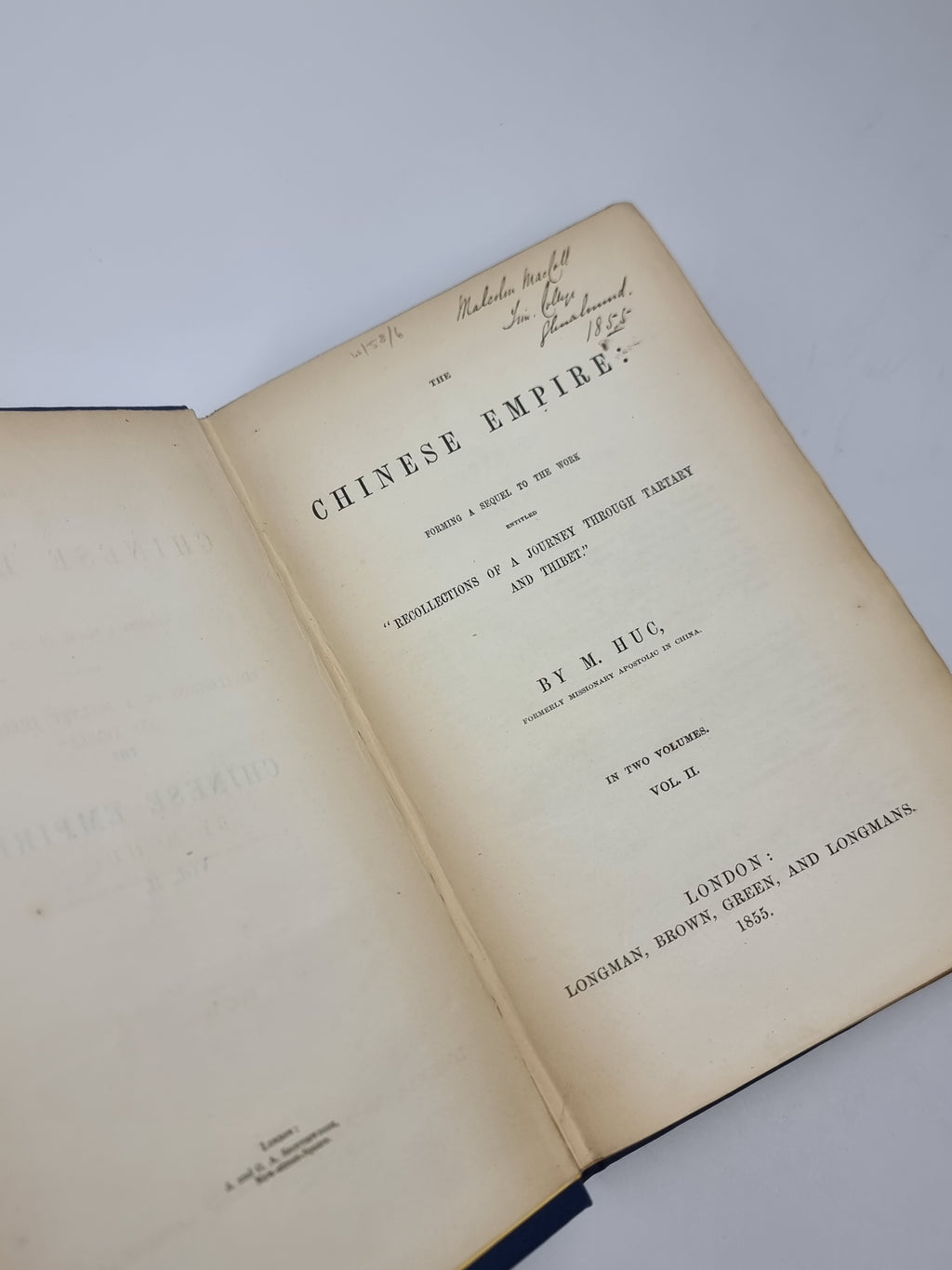 The Chinese Empire, M. Huc — 1st Edition