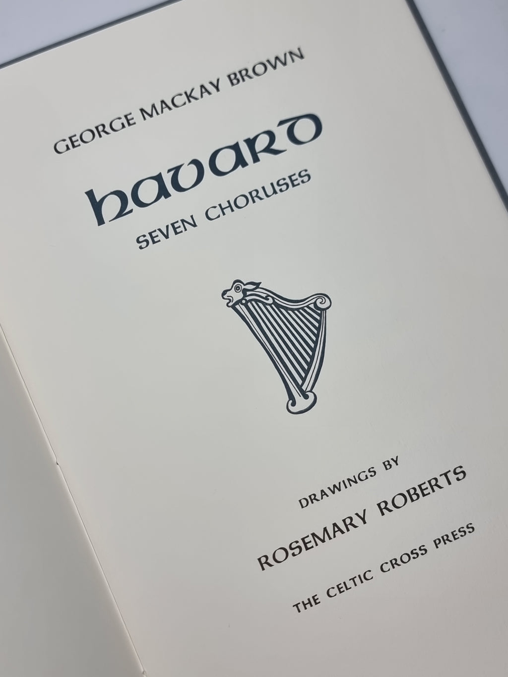 Havard: Seven Choruses, George Mackay Brown — 1st Edition, Limited