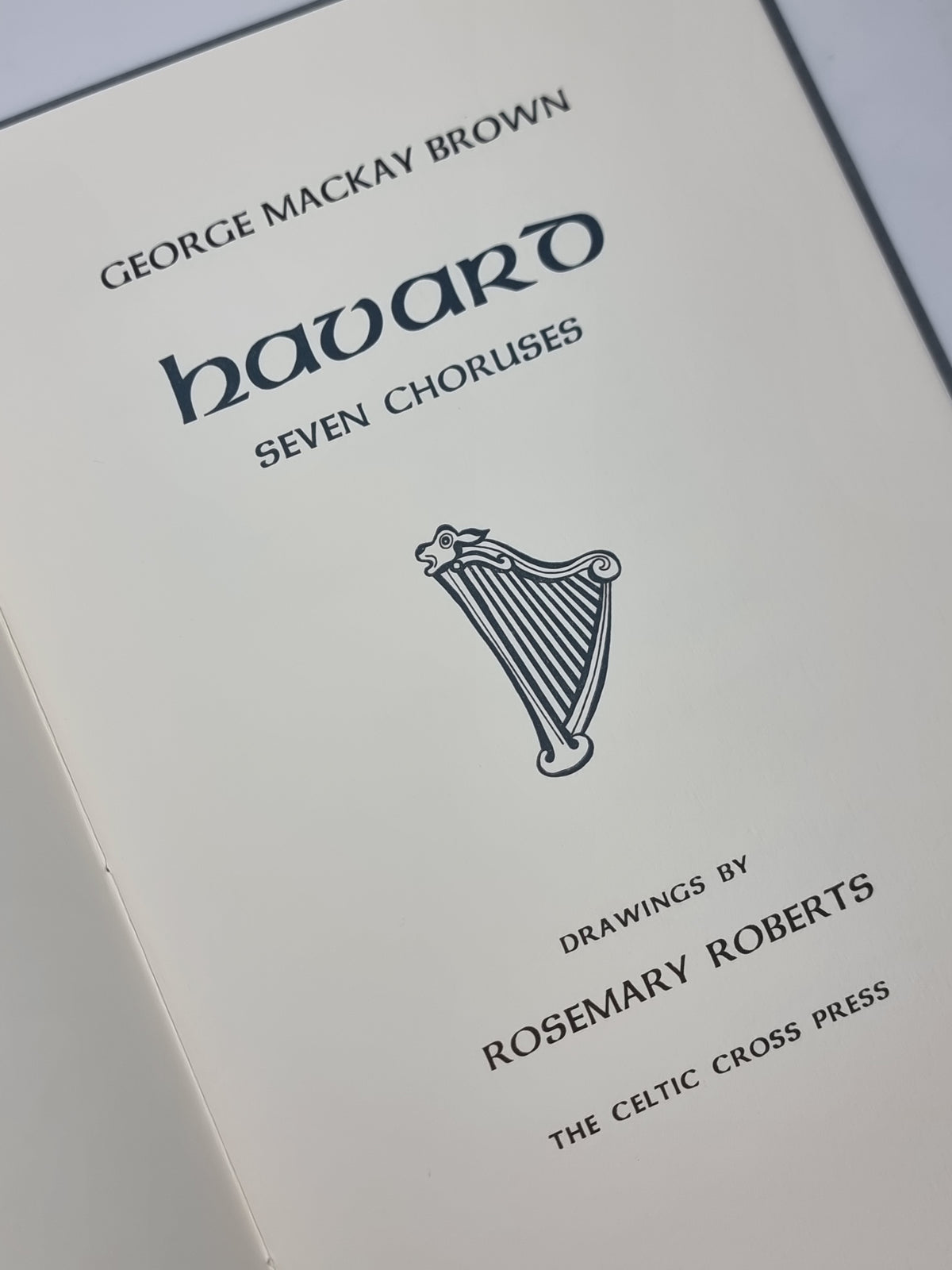 Havard: Seven Choruses, George Mackay Brown — 1st Edition, Limited