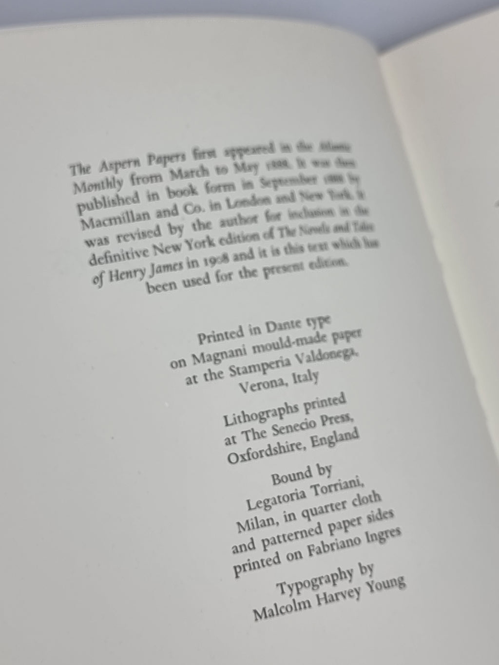 The Aspern Papers, Henry James
