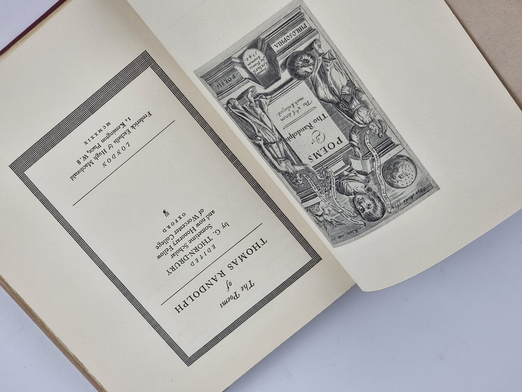 The Poems of Thomas Randolph, Thomas Randolph — 1st Edition