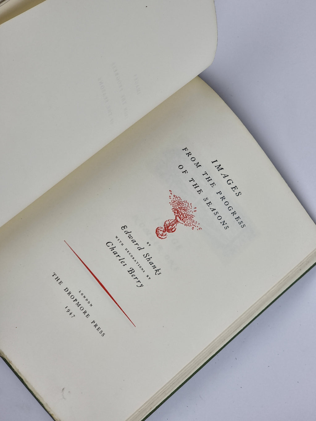 Images from the Progress of the Seasons, Edward Shanks — 1st Edition, Limited
