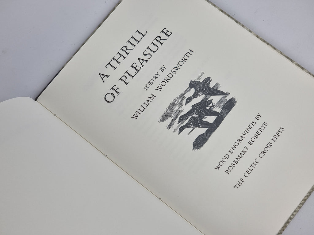 A Thrill of Pleasure, William Wordsworth — 1st Edition, Limited