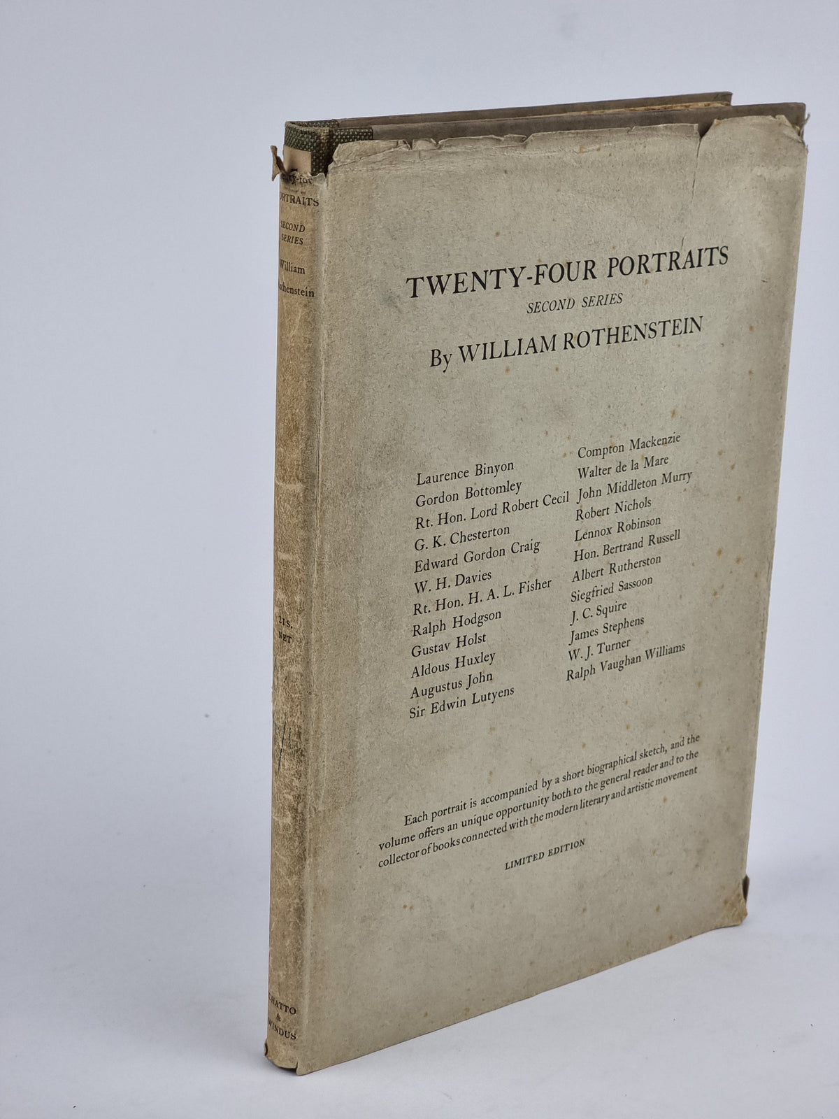 Twenty-Four Portraits: Second Series, William Rothenstein — 1st Edition