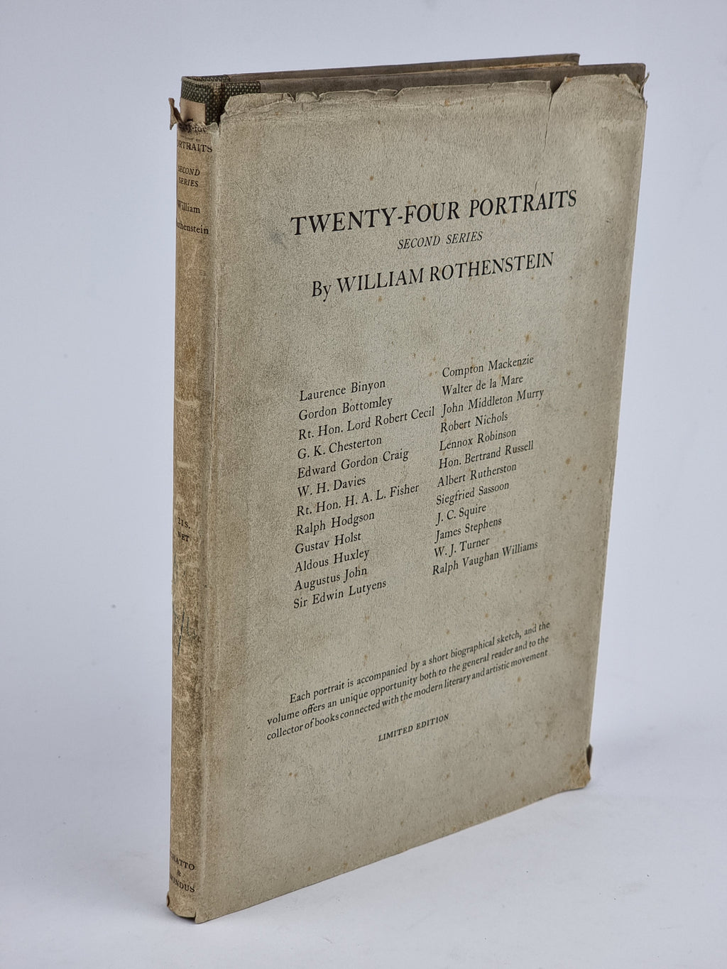 Twenty-Four Portraits: Second Series, William Rothenstein — 1st Edition