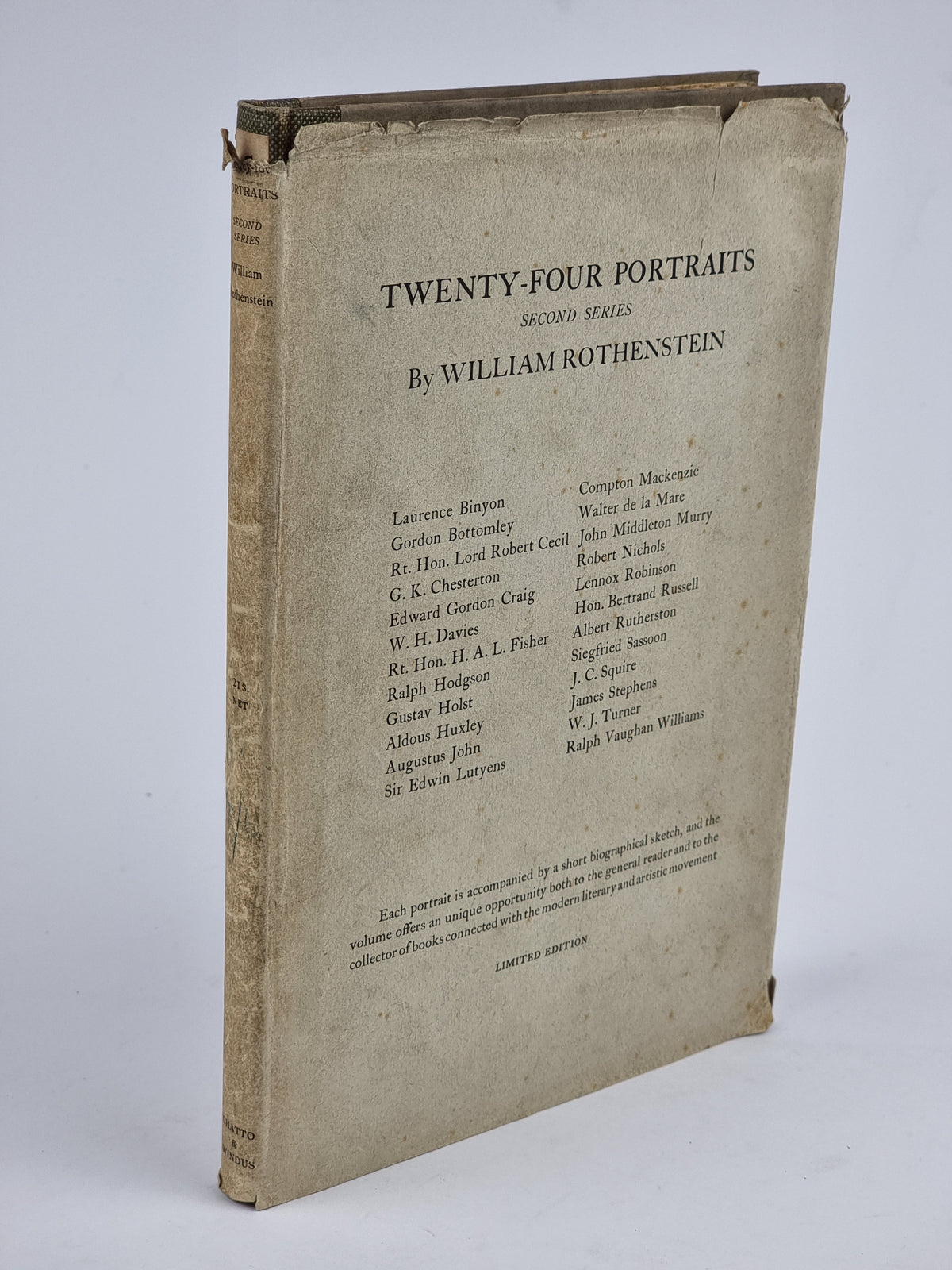 Twenty-Four Portraits: Second Series, William Rothenstein — 1st Edition