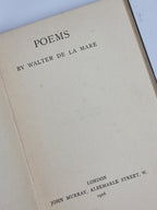 Poems, Walter de la Mare — 1st Edition