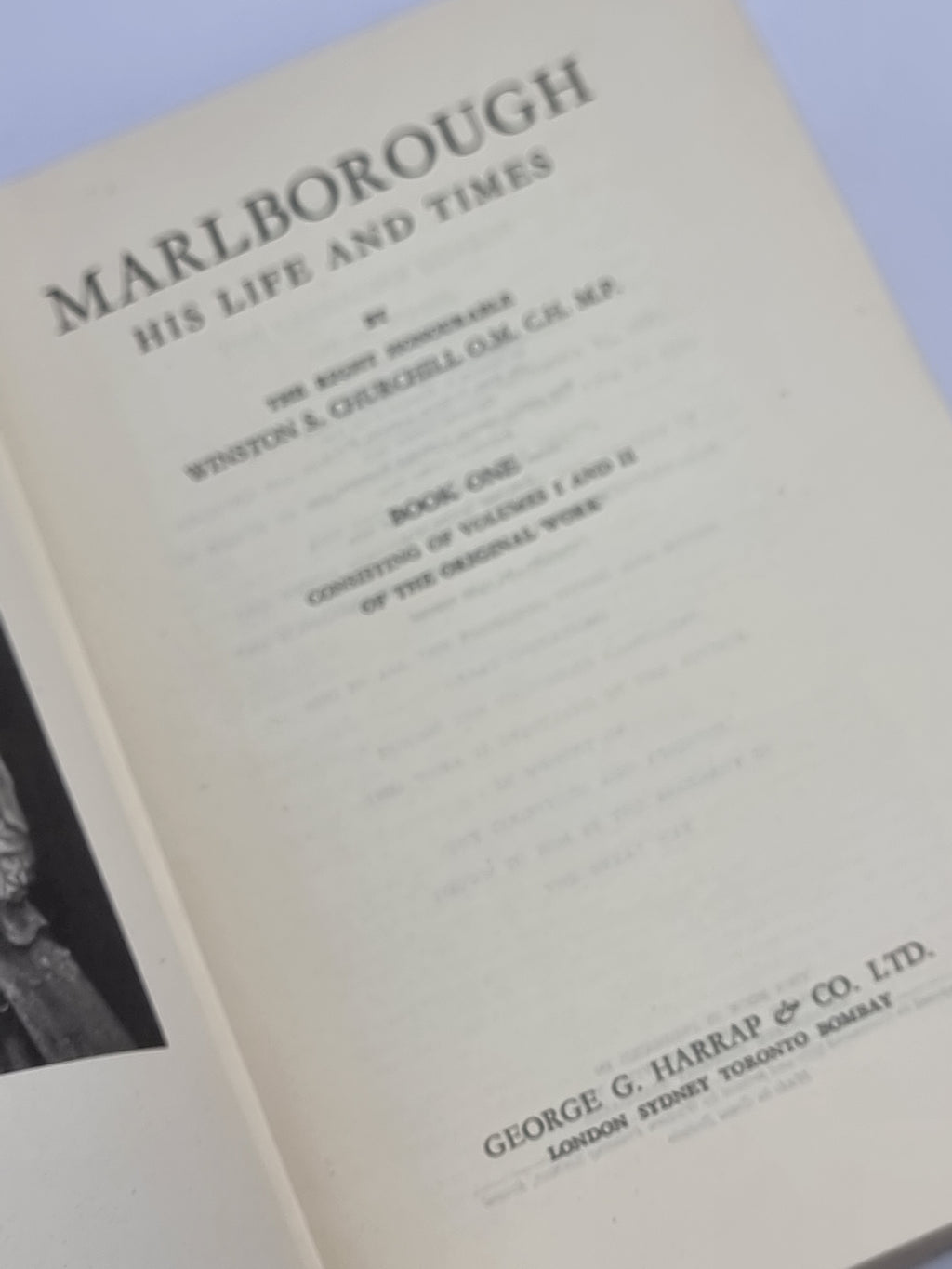 Marlborough: His Life and Times, Winston S. Churchill — 1st Edition