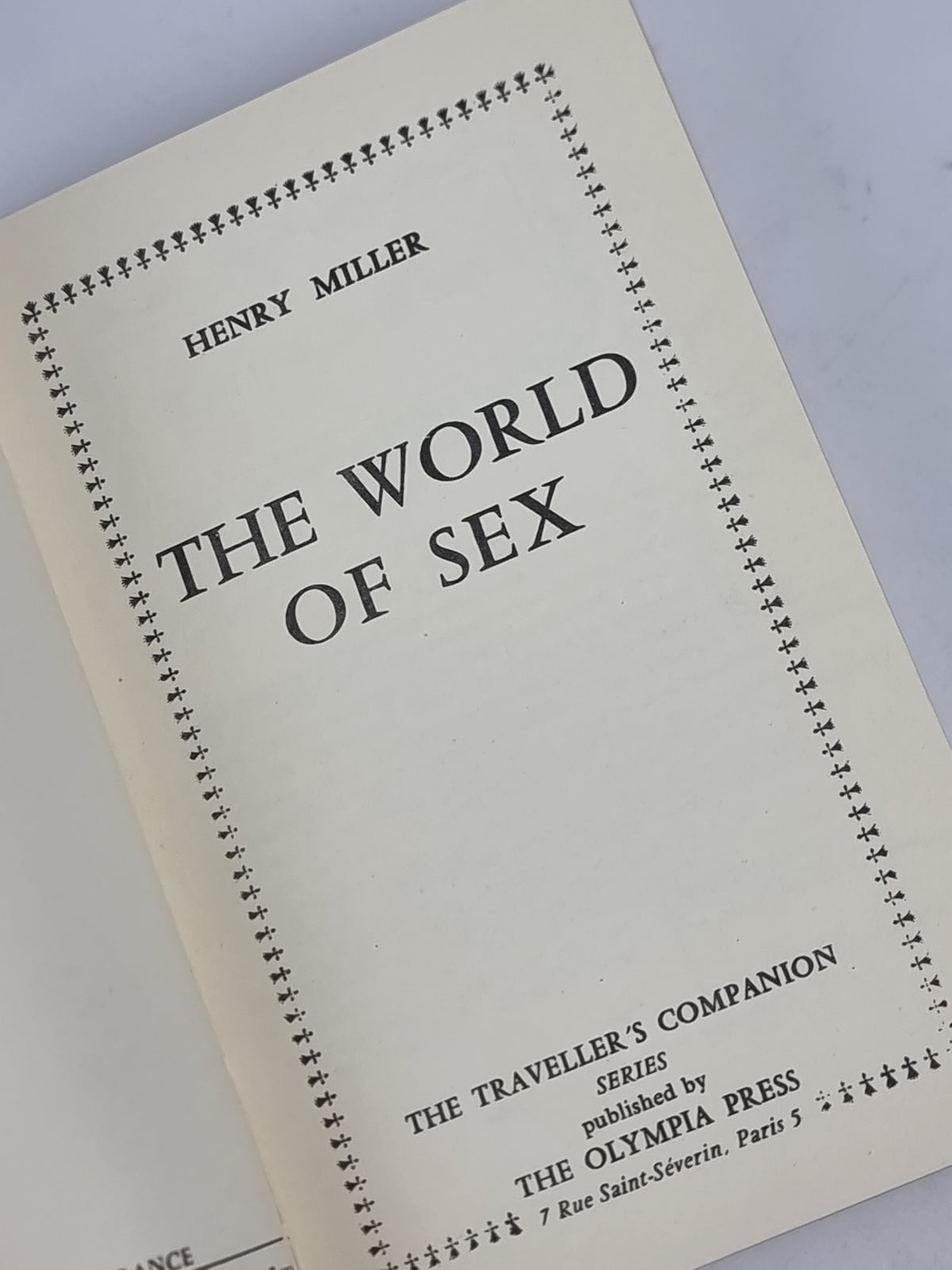 The World of Sex, Henry Miller — 2nd Edition