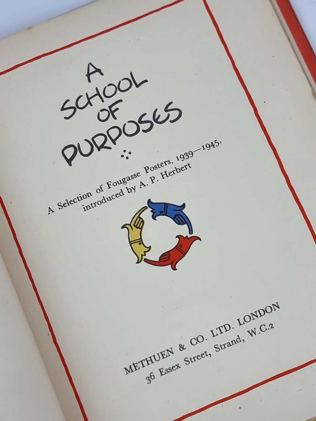 A School of Purposes, Fougasse — 1st Edition