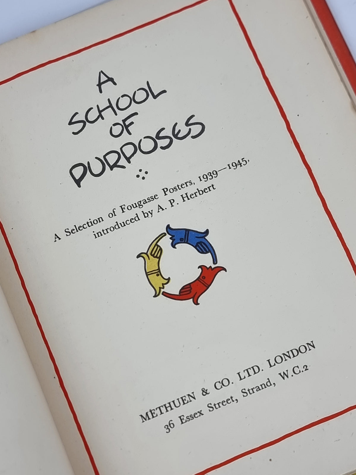 A School of Purposes, Fougasse — 1st Edition