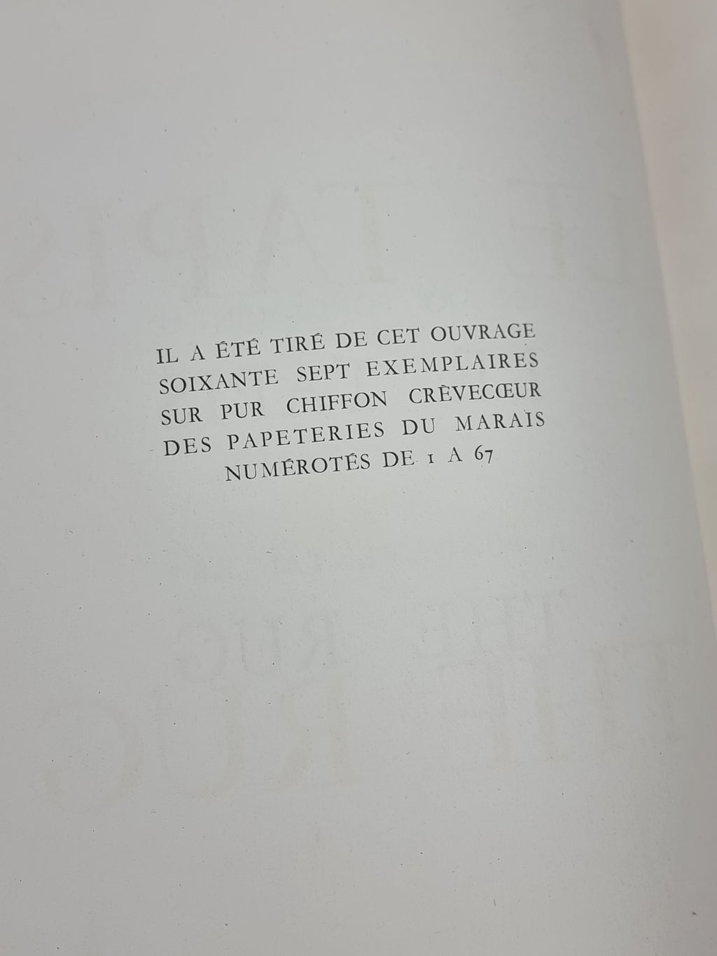 Le Tapis (The Rug), Albert Achdjian — 1st Edition
