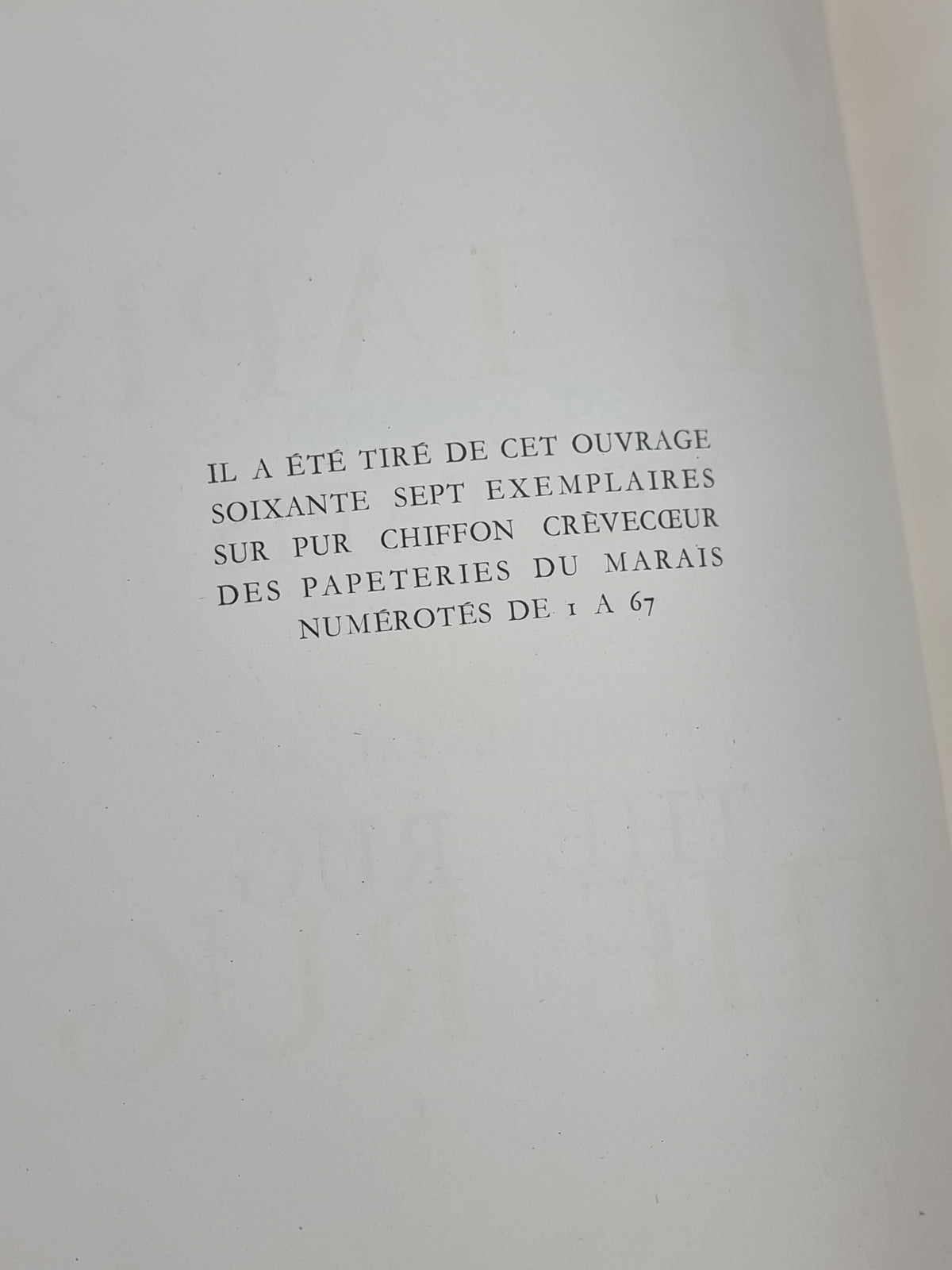 Le Tapis (The Rug), Albert Achdjian — 1st Edition