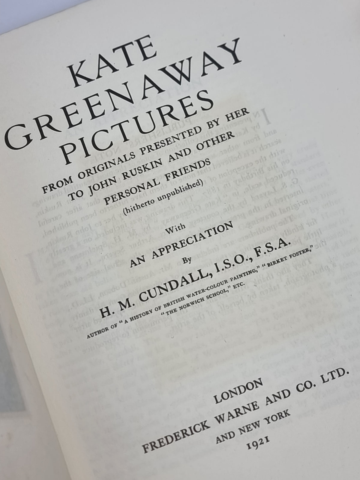 Kate Greenaway Pictures, Kate Greenaway — 1st Edition