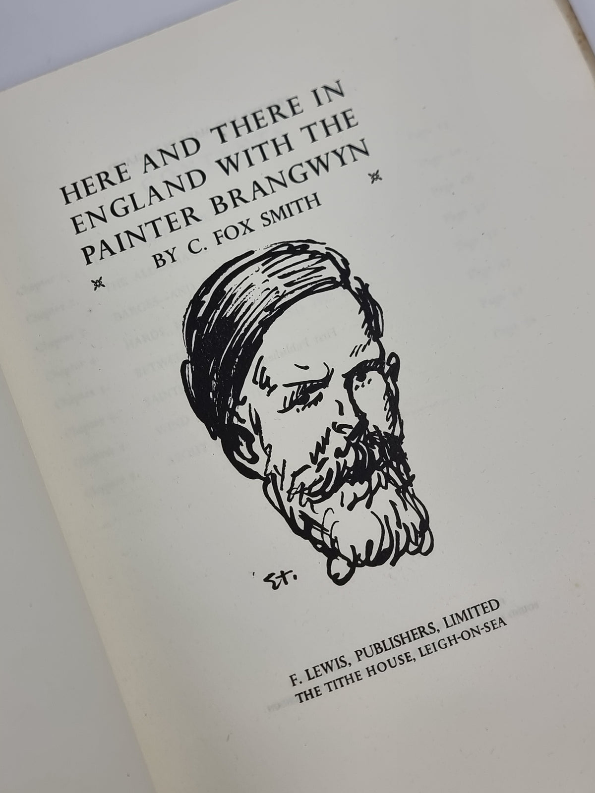 Here and There in England with the Painter Brangwyn, C. Fox Smith — 1st Edition