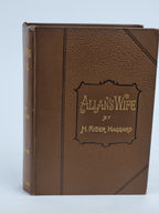 Allan's Wife, H. Rider Haggard — 1st Edition