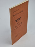 Jack Straw's Castle, Thom Gunn —Uncorrected Proof