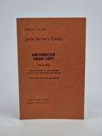 Jack Straw's Castle, Thom Gunn —Uncorrected Proof