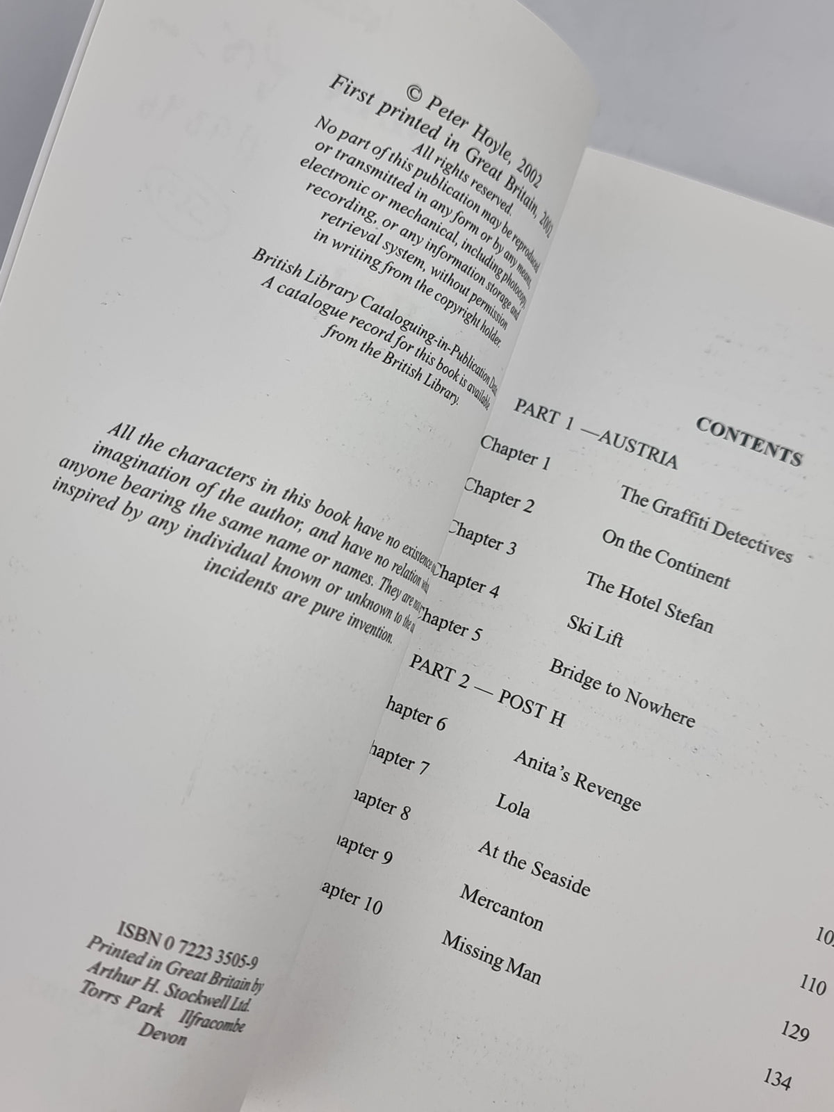 Missing Man, Peter Hoyle — 1st Edition — photograph 5
