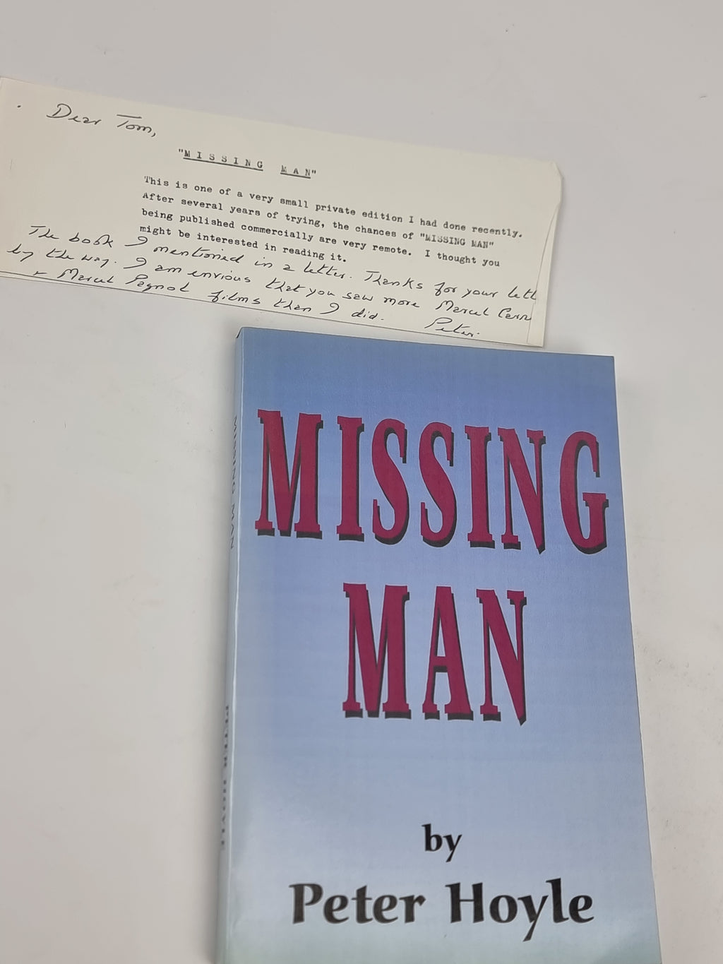Missing Man, Peter Hoyle — 1st Edition — photograph 8