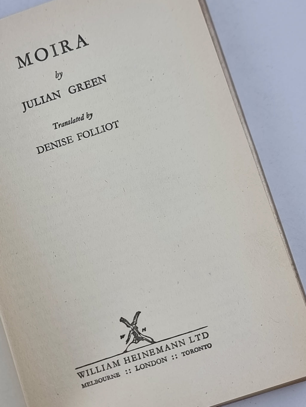 Moira, Julian Green — 1st Edition — photograph 3