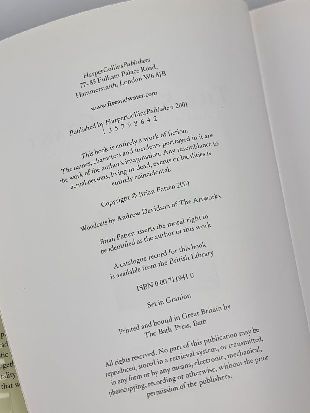 The Story Giant, Brian Patten — 1st Edition, Signed