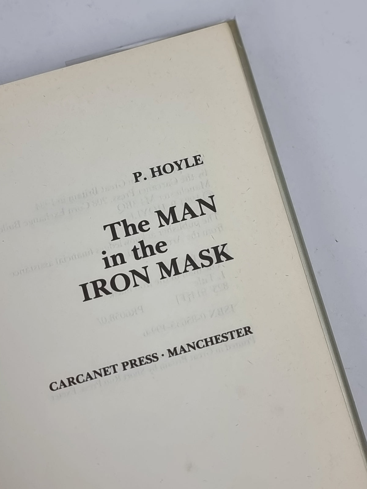 The Man in the Iron Mask, Peter Hoyle — 1st Edition