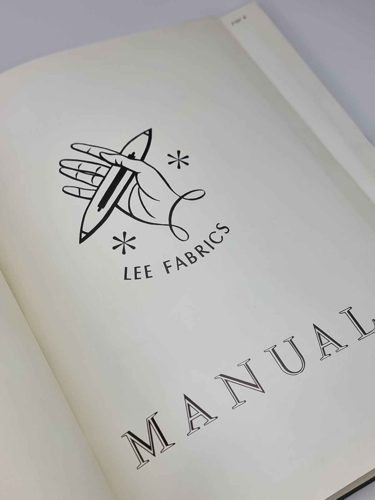 Lee Fabrics Manual, Arthur H. Lee & Sons Limited — 1st Edition