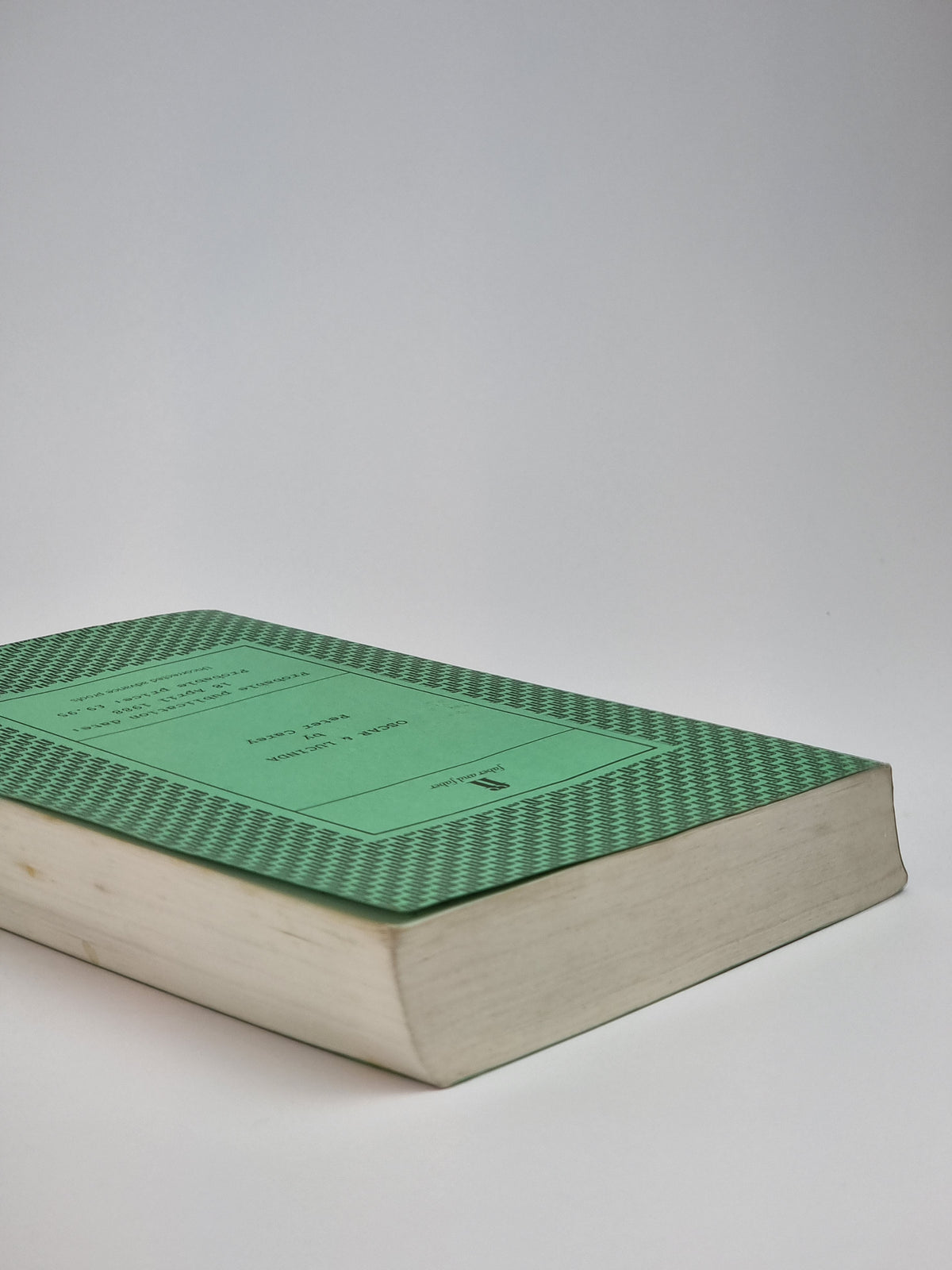 Oscar and Lucinda, Peter Carey — Advance Proof Copy