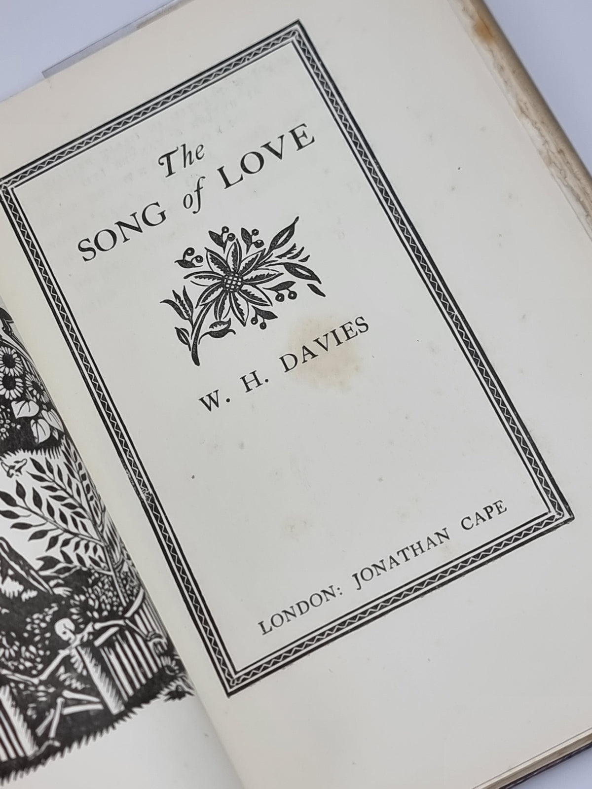 The Song of Love, W. H. Davies — 1st Edition