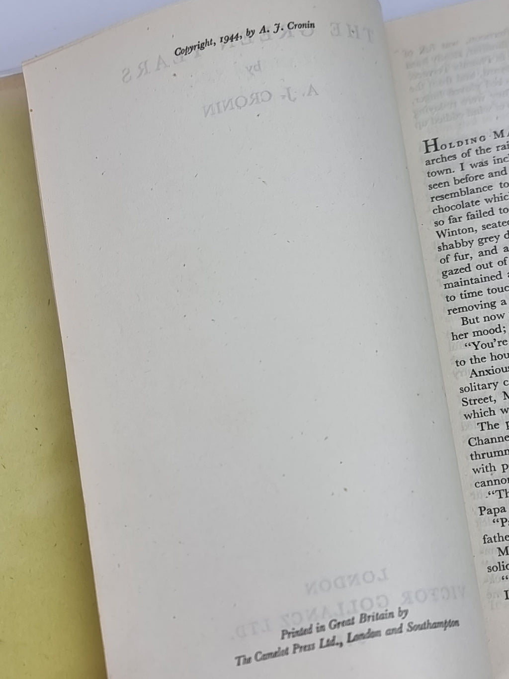 The Green Years, A. J. Cronin — 1st Edition