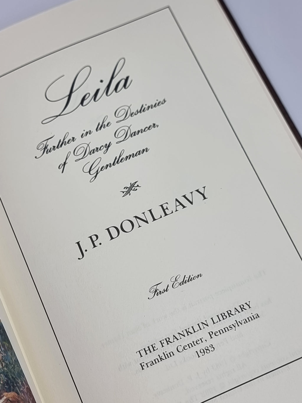 Leila, J. P. Donleavy — 1st Edition