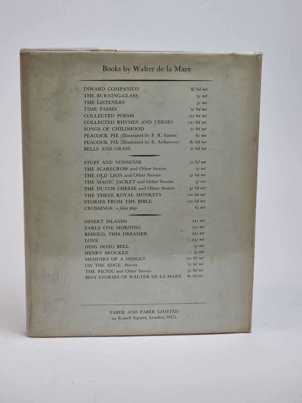 Winged Chariot, Walter de la Mare — 1st Edition